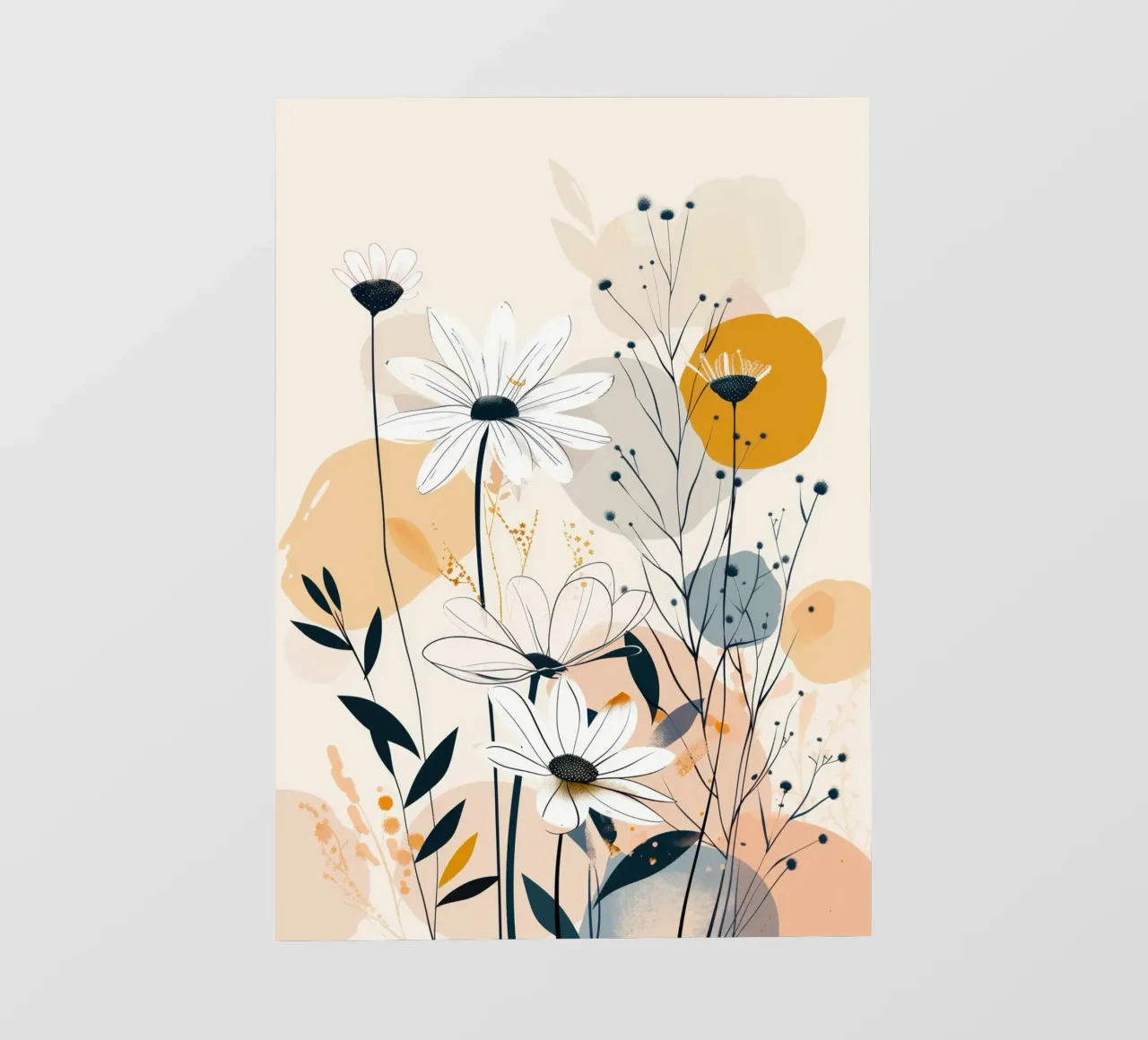 Fiori di margherite telo in pvc da Justyna Jaszke JBJart