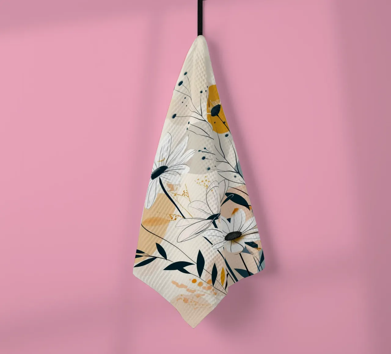 Fiori di margherite canovaccio da cucina da Justyna Jaszke JBJart