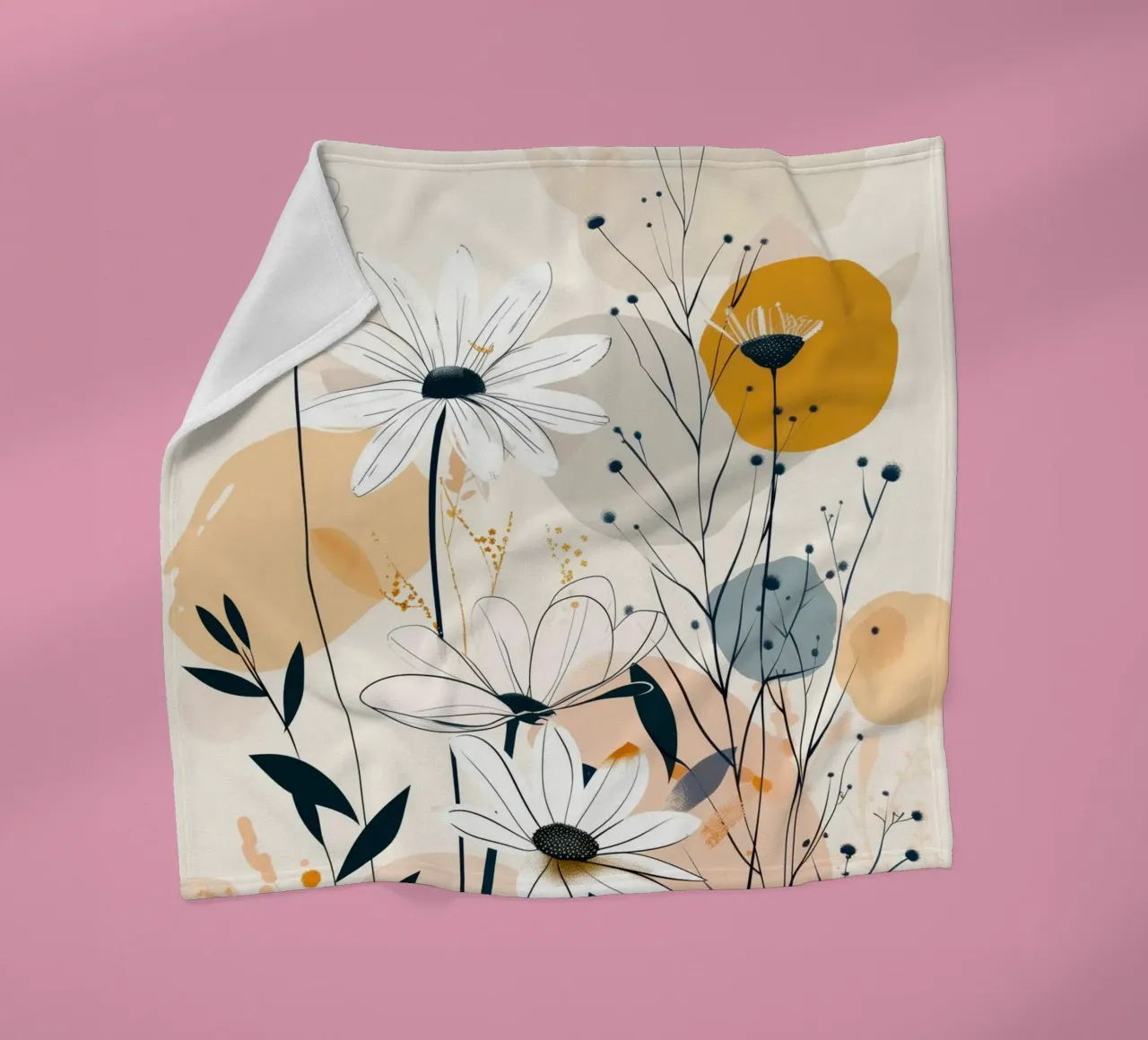 Fiori di margherite coperta in pile da Justyna Jaszke JBJart