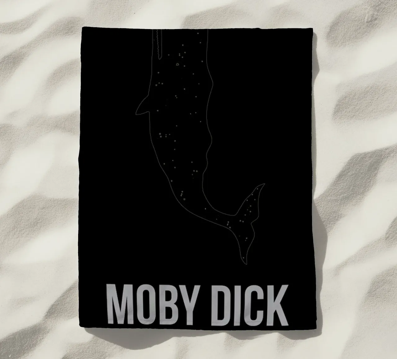 Moby Dick beach towel by Naxart