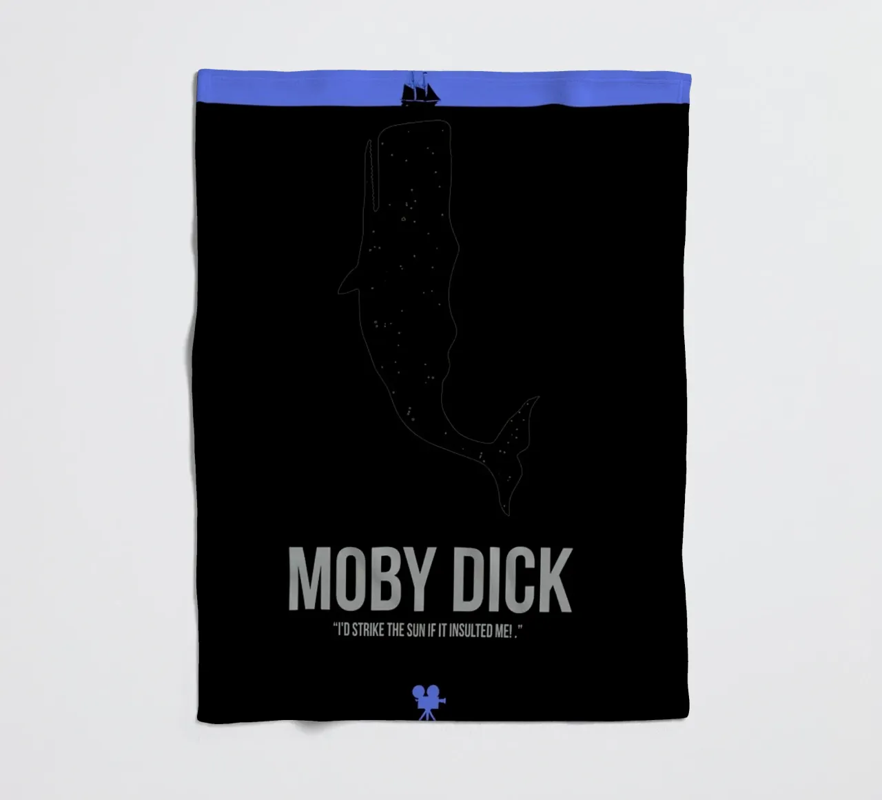 Moby Dick fleece blanket by Naxart