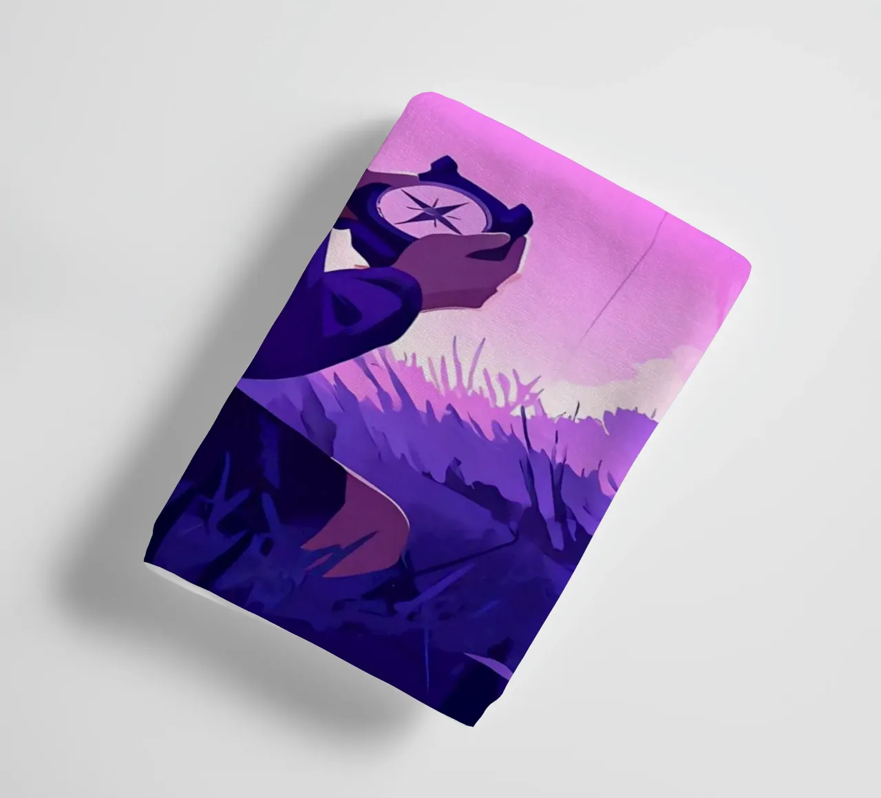 Un ragazzo perso nella giungla e in cerca di una direzione Lofi Art asciugamano da bagno da LoFi Gallery