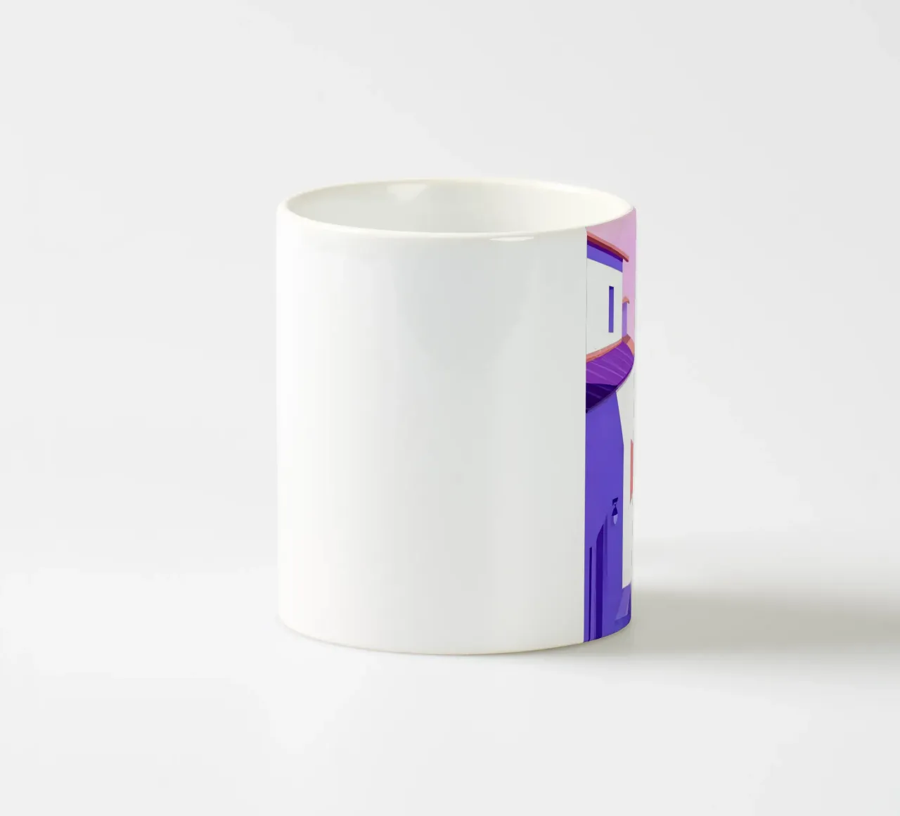 Donna che cammina all'Oceanside Village Lofi Art tazza in ceramica da LoFi Gallery