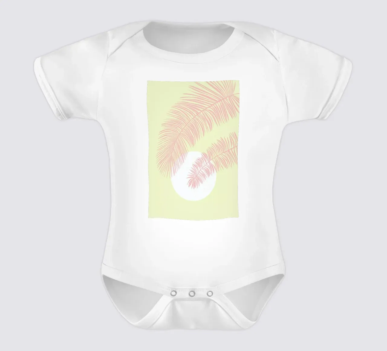 Pastel Palm body neonato maniche corte da Pure