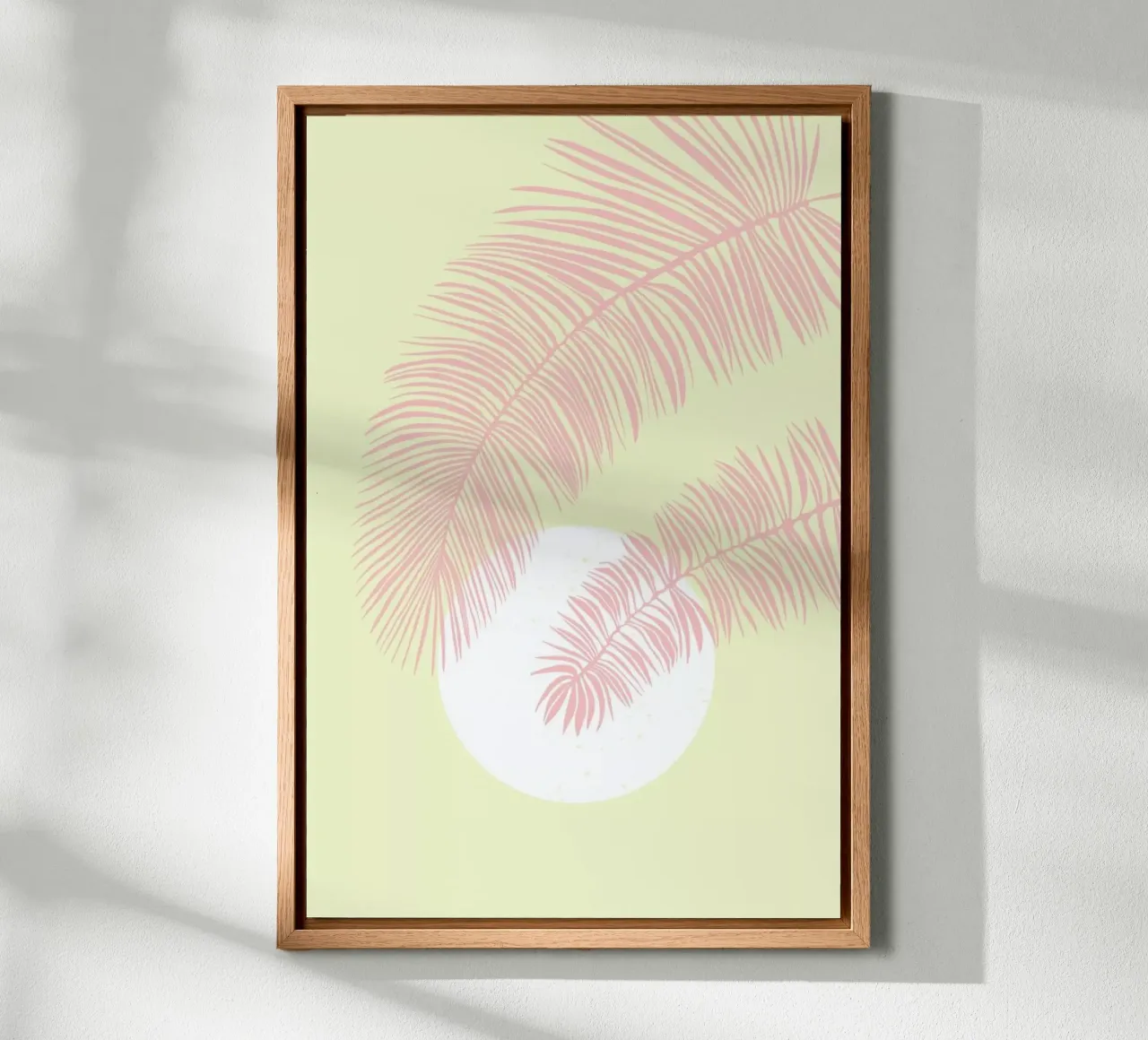 Pastel Palm canvas by Pure