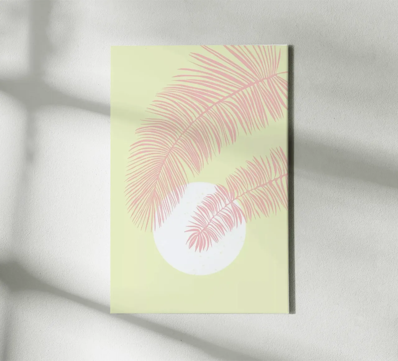 Pastel Palm canvas by Pure