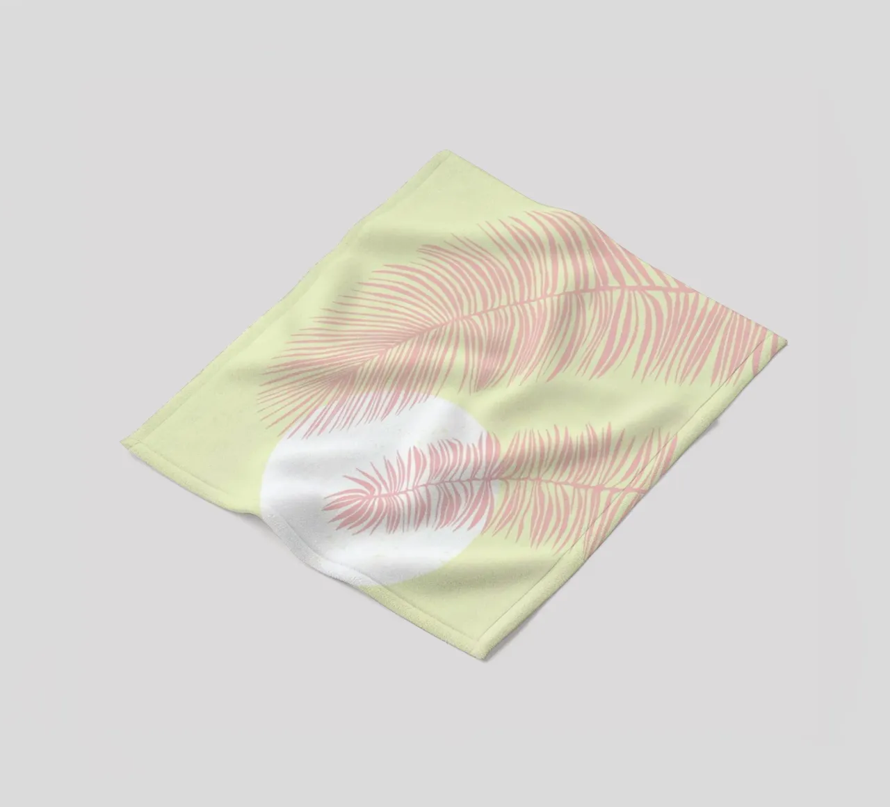 Pastel Palm coperta in pile da Pure