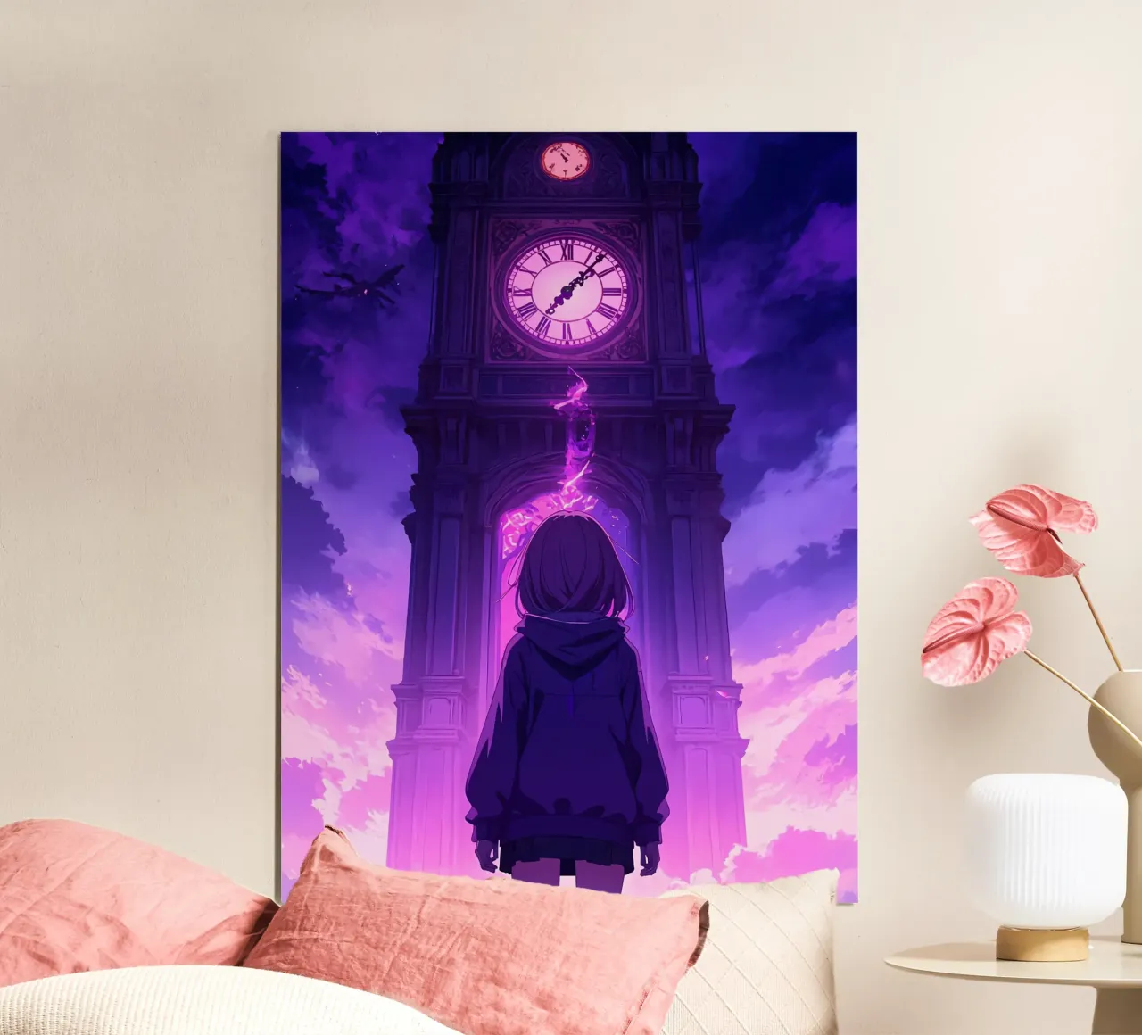 A Girl Looking At Historic Architecture Lofi Art poster by LoFi Gallery