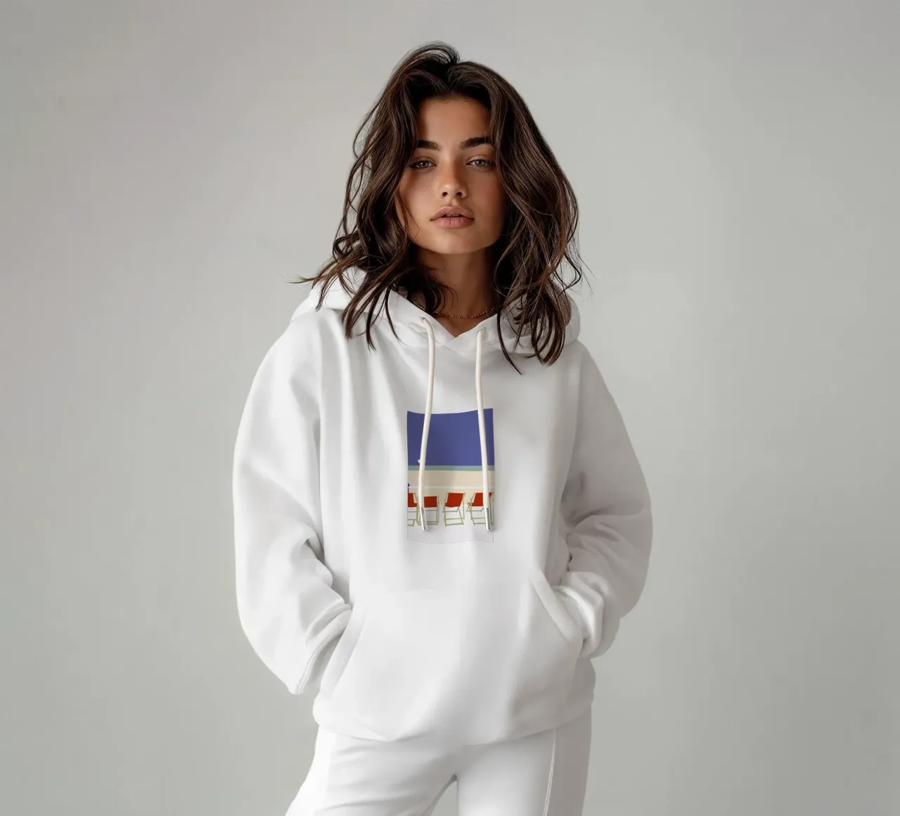 Seaside felpa con cappuccio da Helena Ravenne