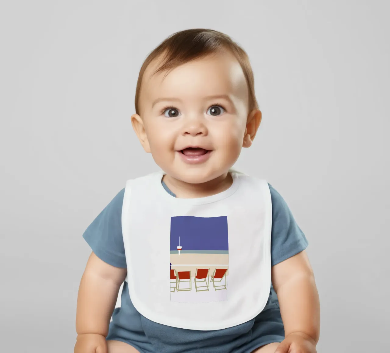 Seaside Babylätzchen von Helena Ravenne