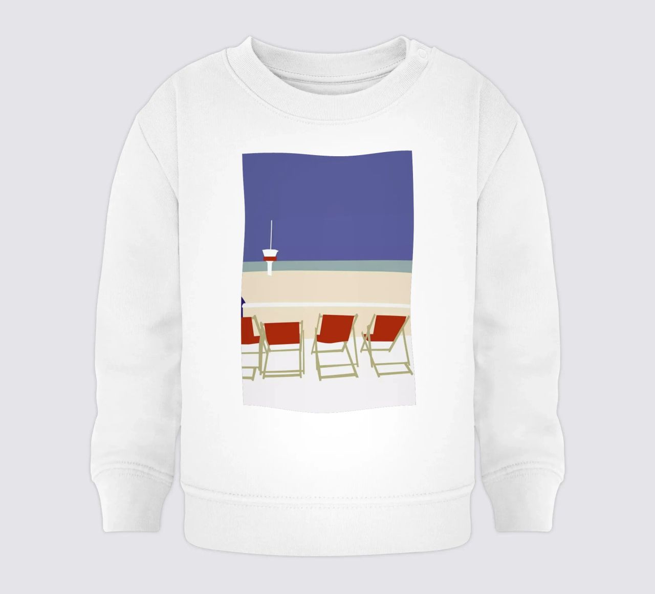 Seaside felpa neonato da Helena Ravenne