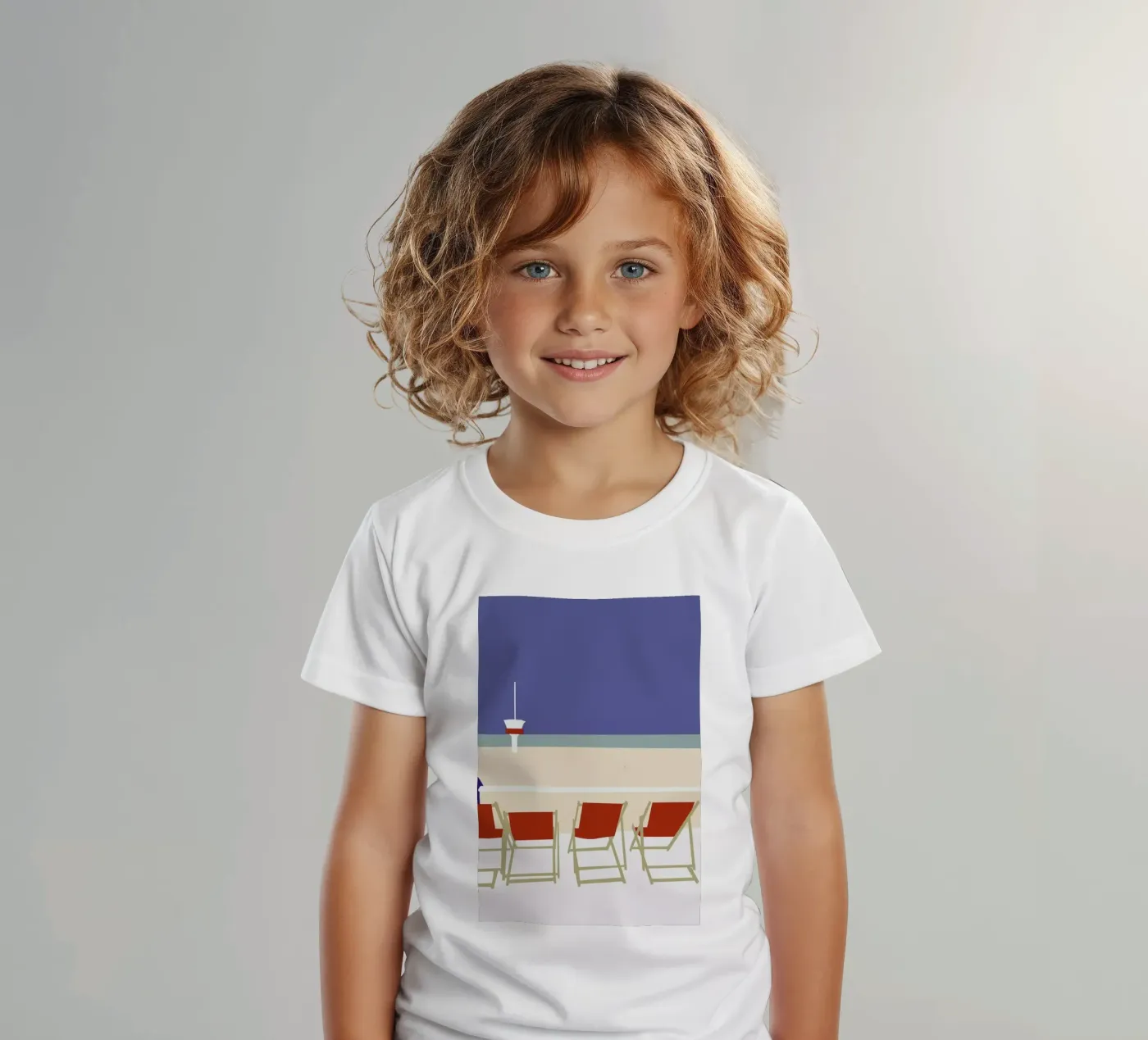 Seaside t-shirt bambini da Helena Ravenne