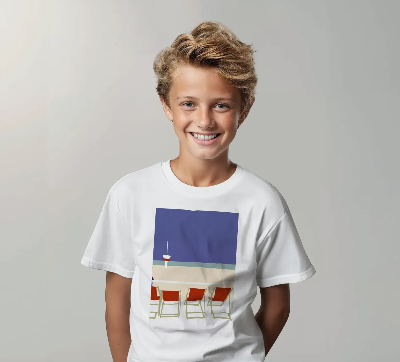 Seaside t-shirt bambini da Helena Ravenne