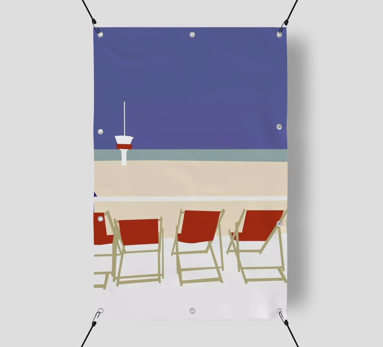 Seaside telo in pvc da Helena Ravenne