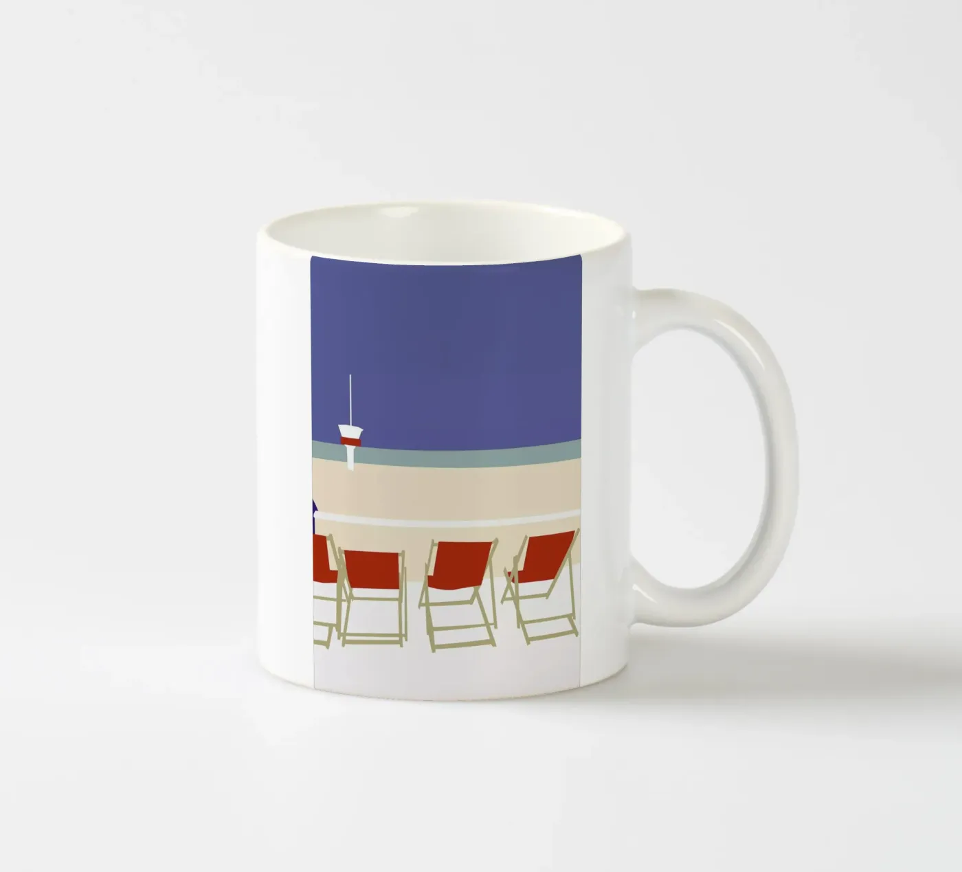 Seaside ceramic mug by Helena Ravenne