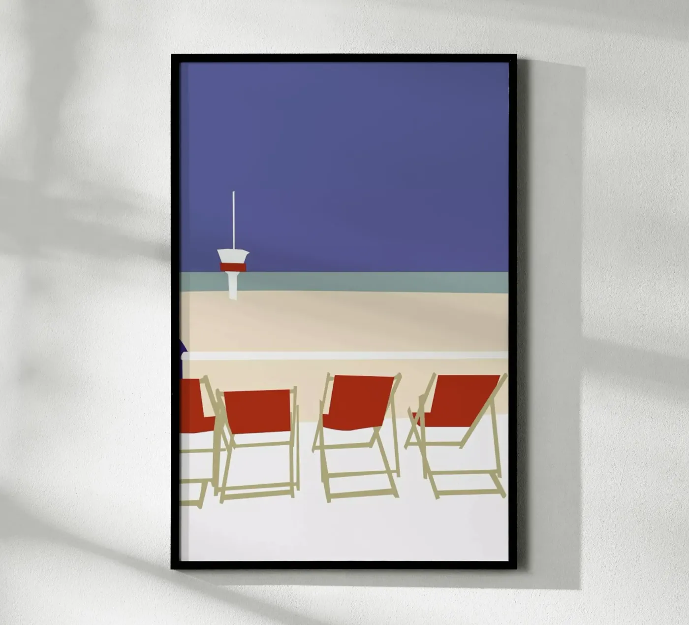 Seaside poster by Helena Ravenne