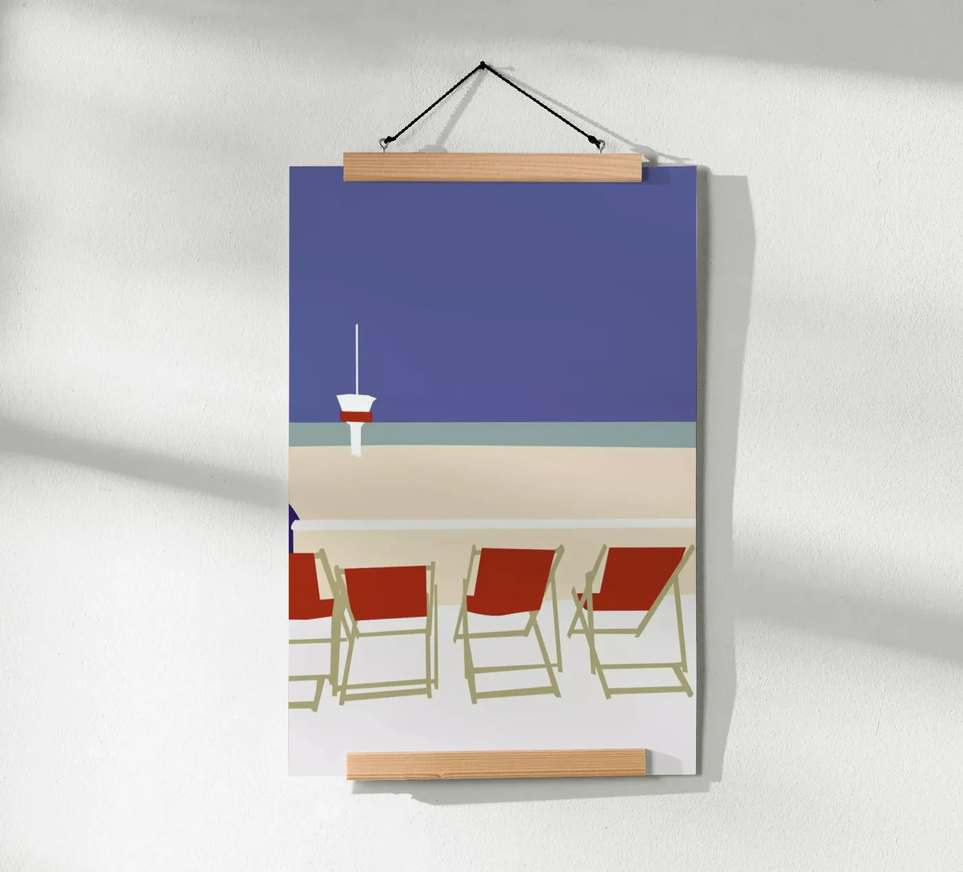 Seaside poster by Helena Ravenne