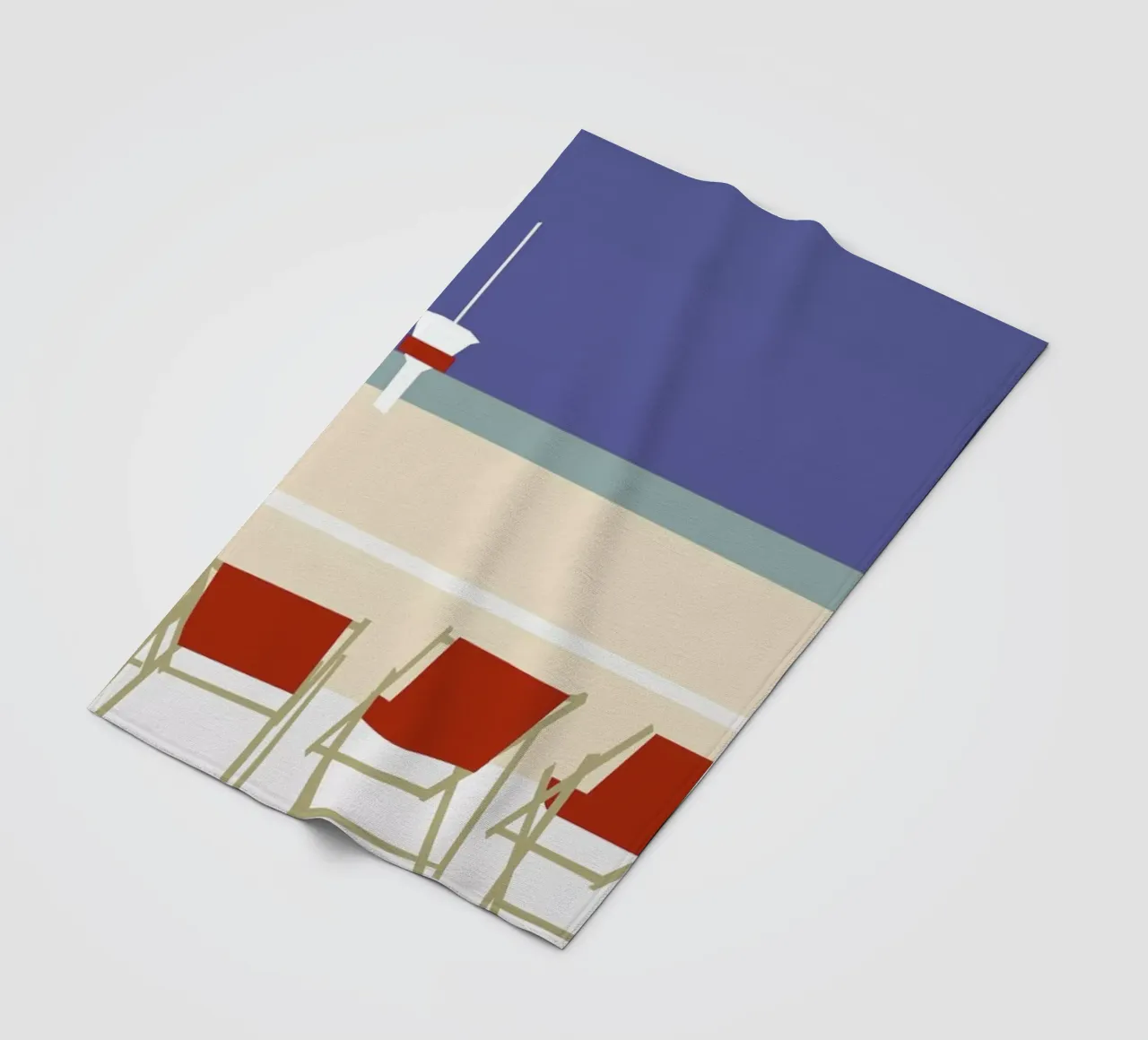 Seaside coperta in pile da Helena Ravenne