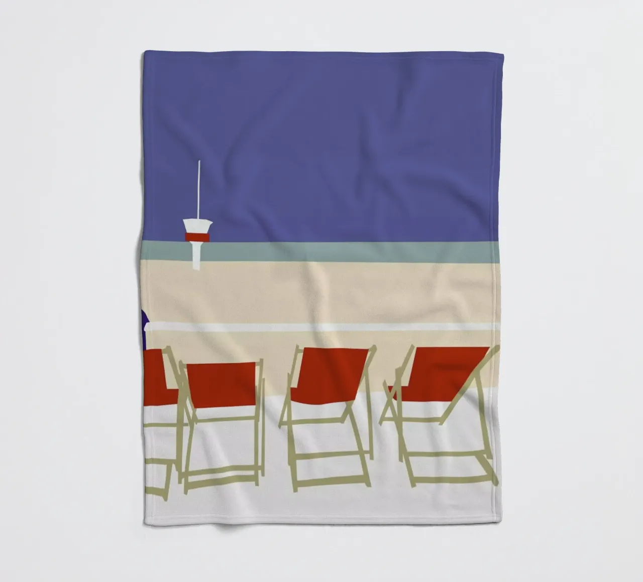 Seaside coperta in pile da Helena Ravenne