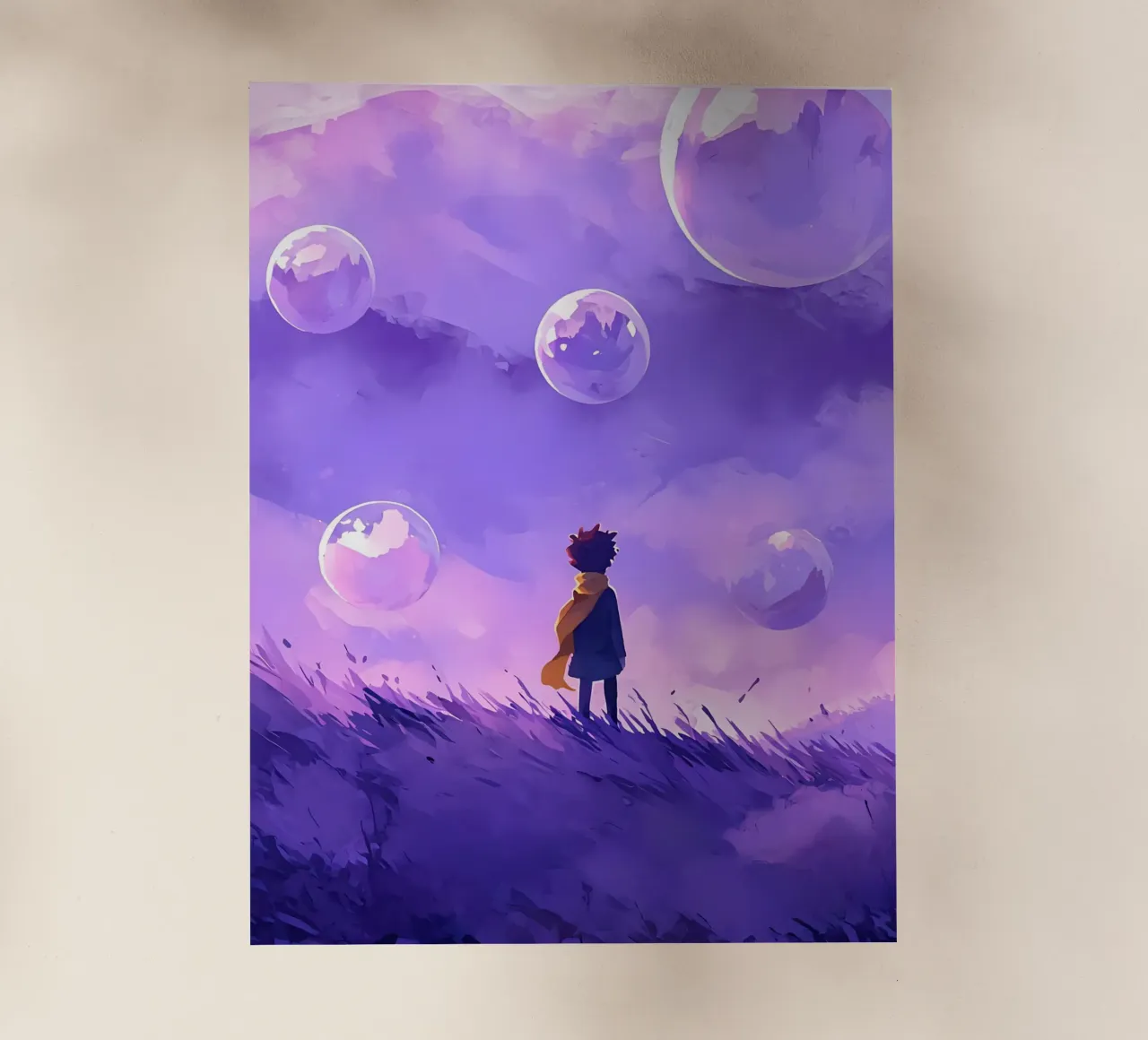 A Boy In A Dreamworld Lofi Art backlit film by LoFi Gallery