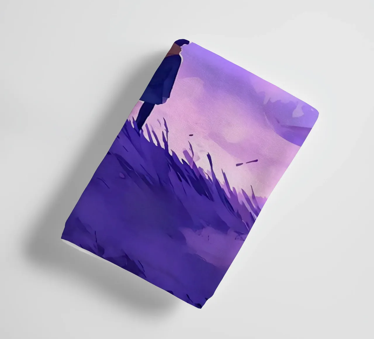 Un garçon dans un monde de rêve Lofi Art serviette de bain de LoFi Gallery