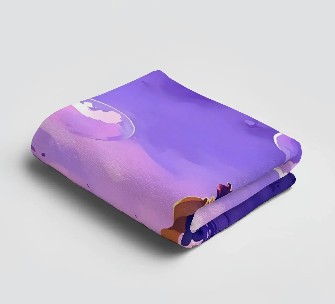 Un garçon dans un monde de rêve Lofi Art serviette de bain de LoFi Gallery