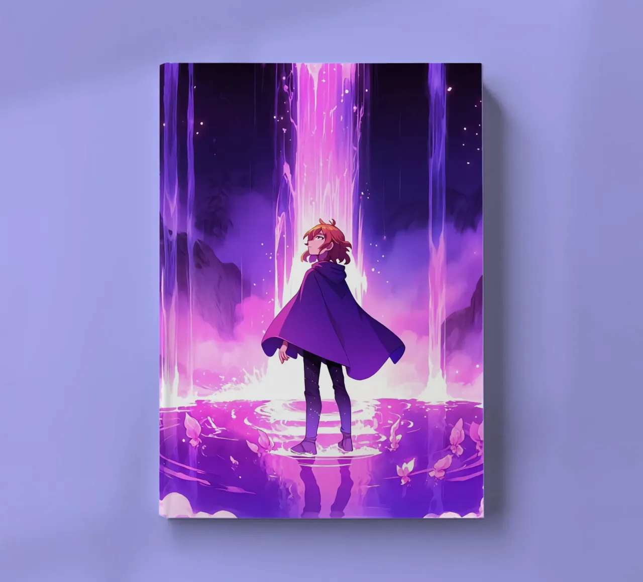 A Boy Standing In An Unknown World Lofi Art notebook by LoFi Gallery