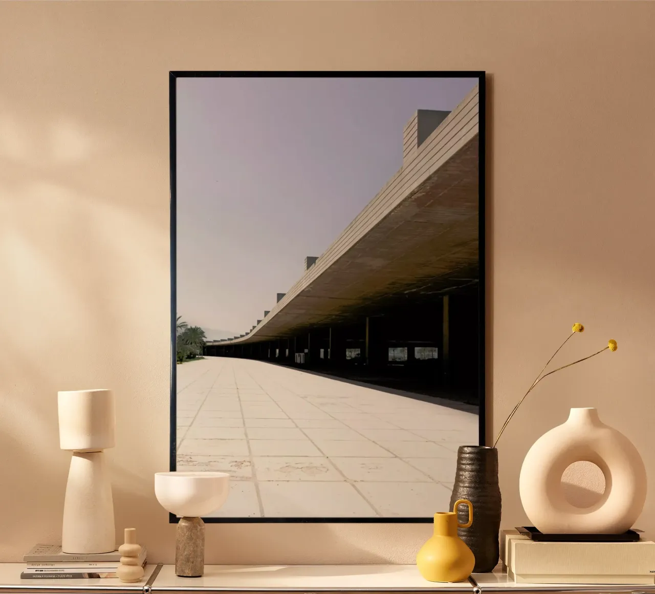 Niemeyer 5 poster con telaio in legno da Marc Schulthess
