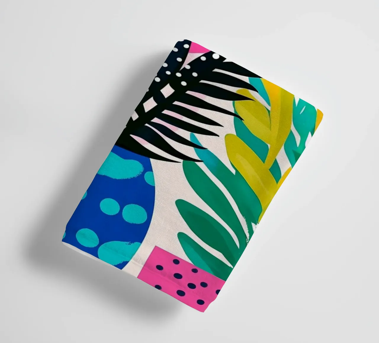 Bloemen in pot badhanddoek van Justyna Jaszke JBJart