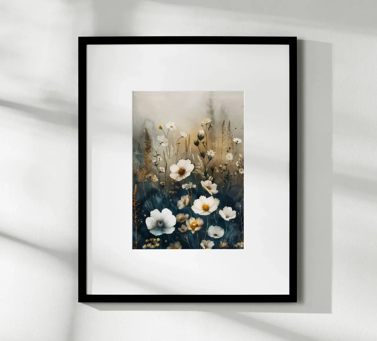 Prato pieno di fiori poster con telaio in legno da Justyna Jaszke JBJart