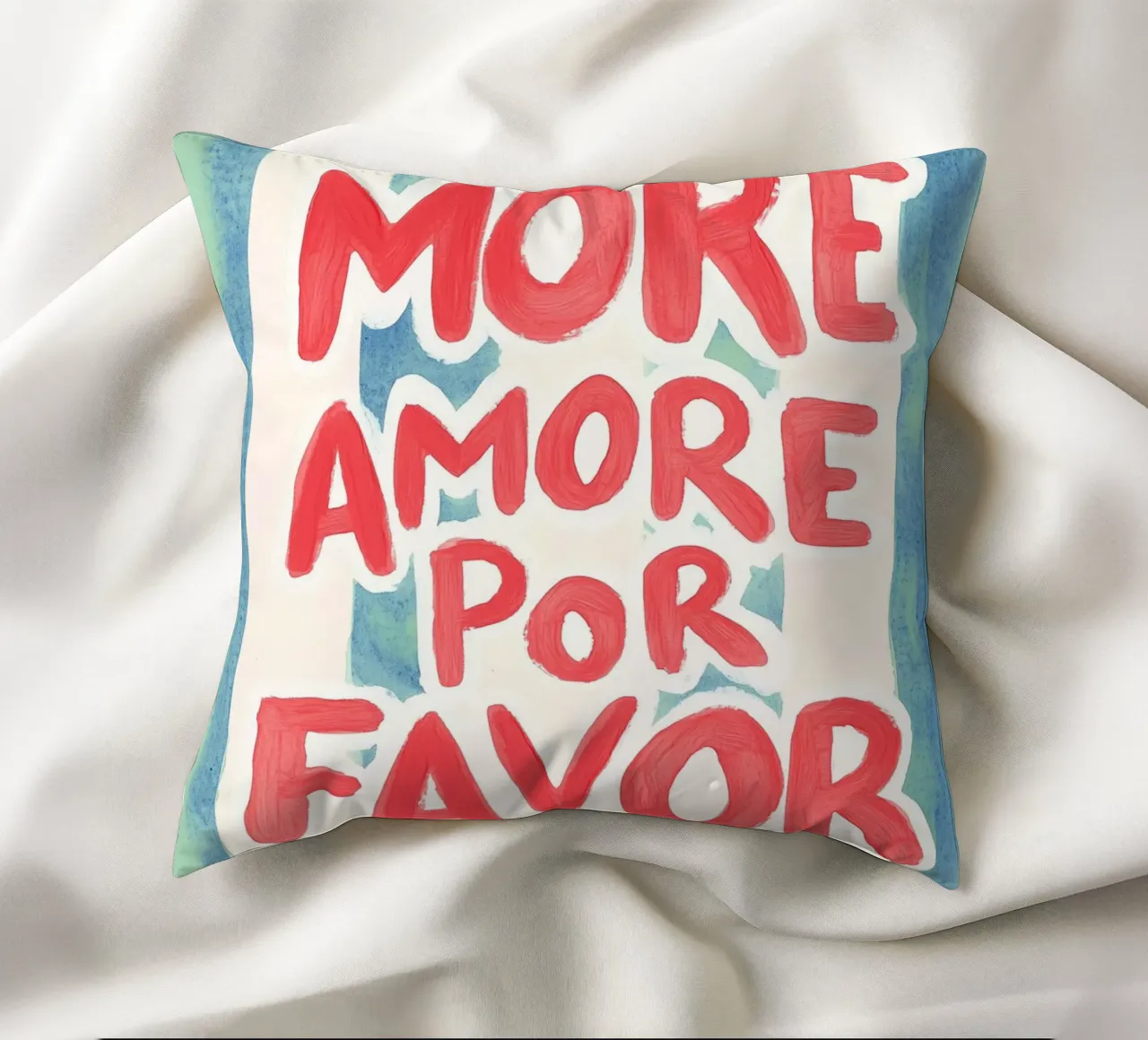 Più Amore por Favour, Amore Stripes cuscino da Carinaprint