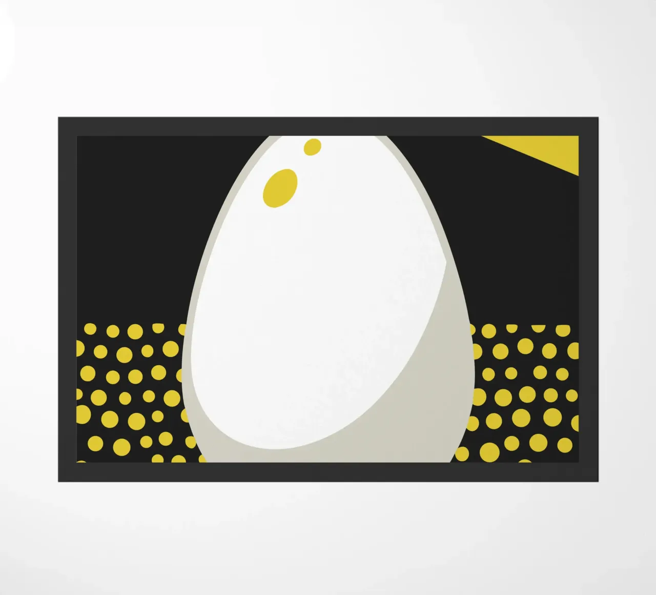 Egg doormat by LOOK DIFFERENT