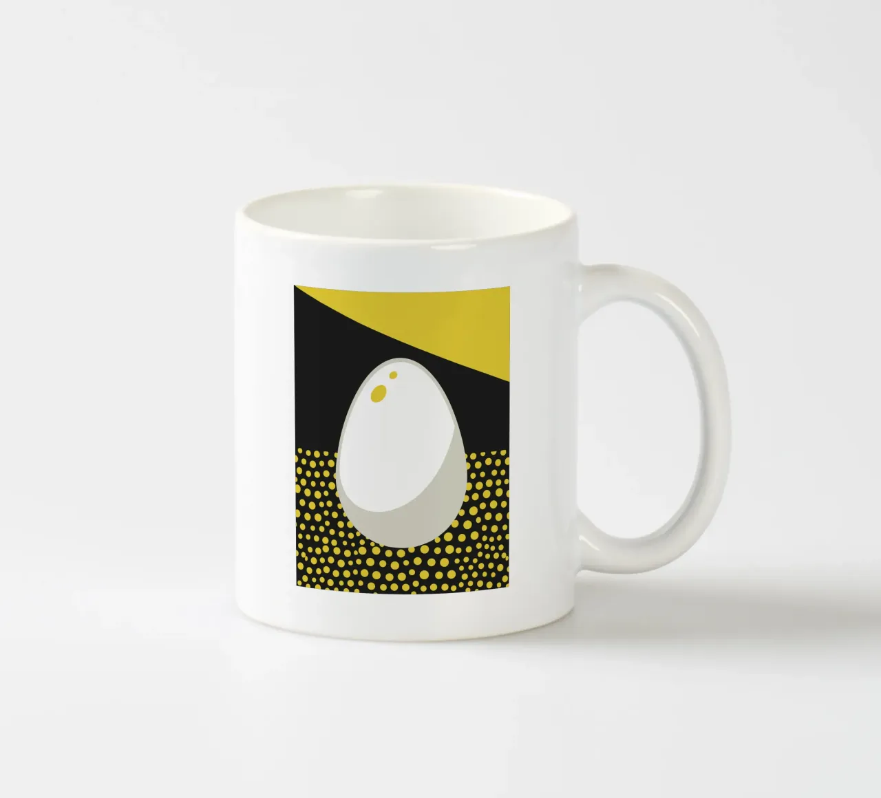 Egg ceramic mug by LOOK DIFFERENT