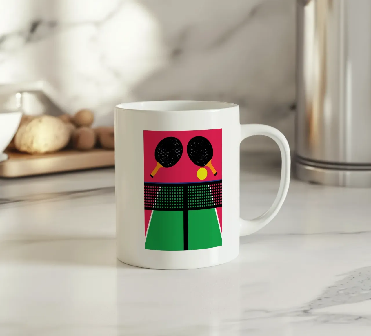 Table Tennis mug en céramique de LOOK DIFFERENT