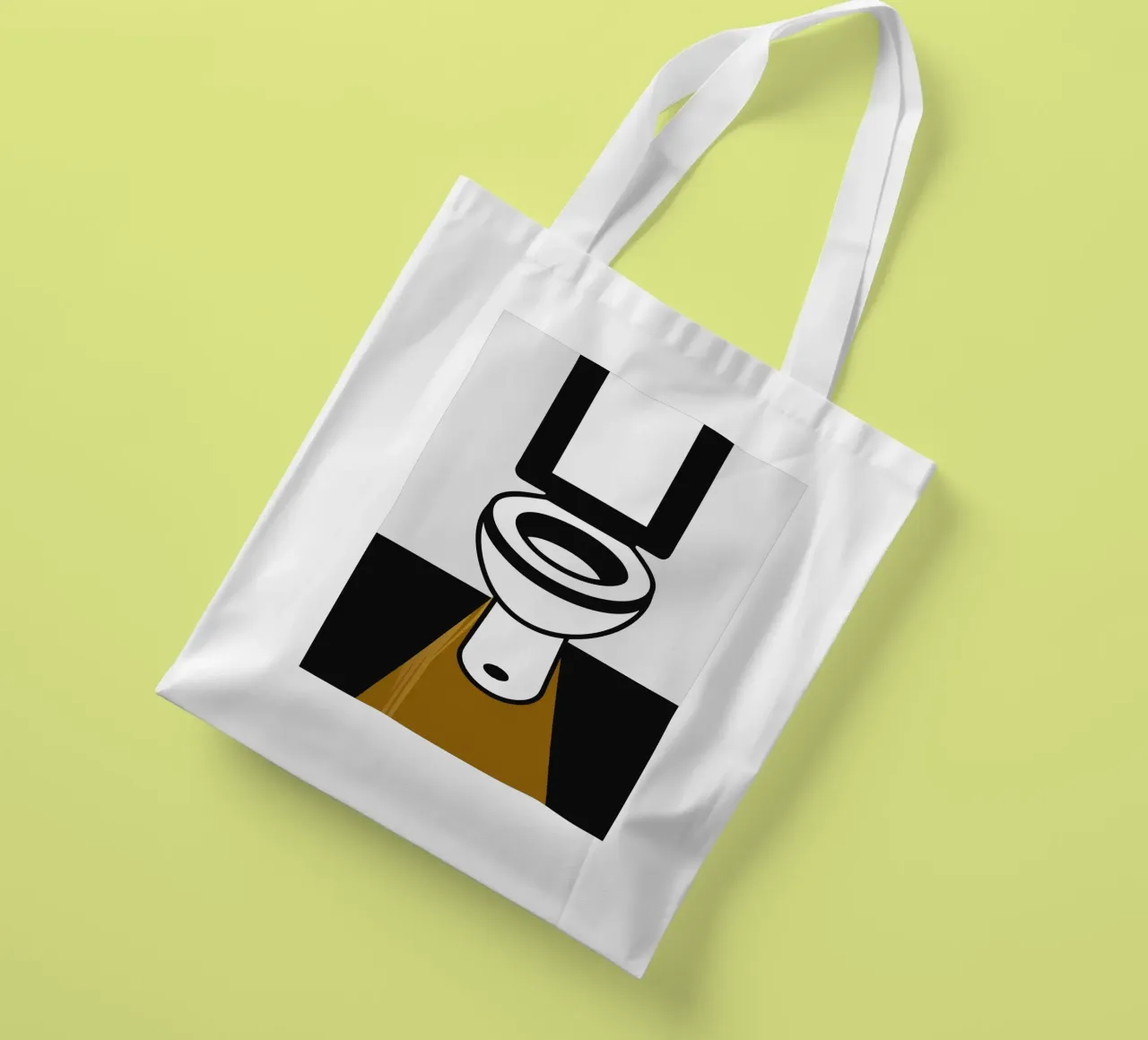 Toilet tote bag by LOOK DIFFERENT