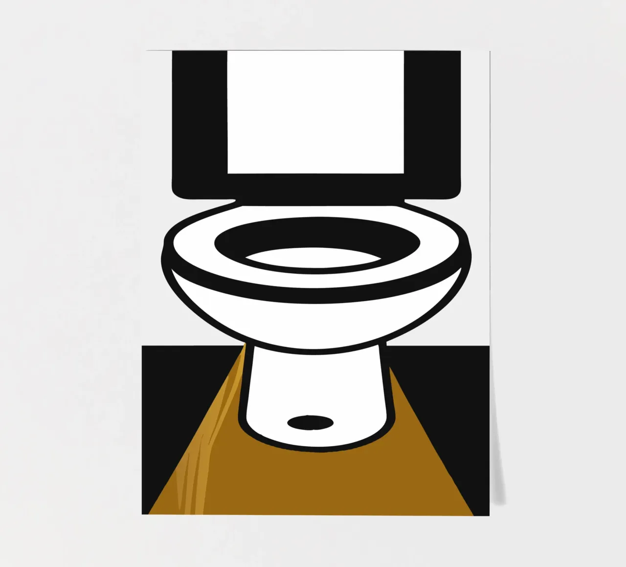 Toilet sticker sheet by LOOK DIFFERENT