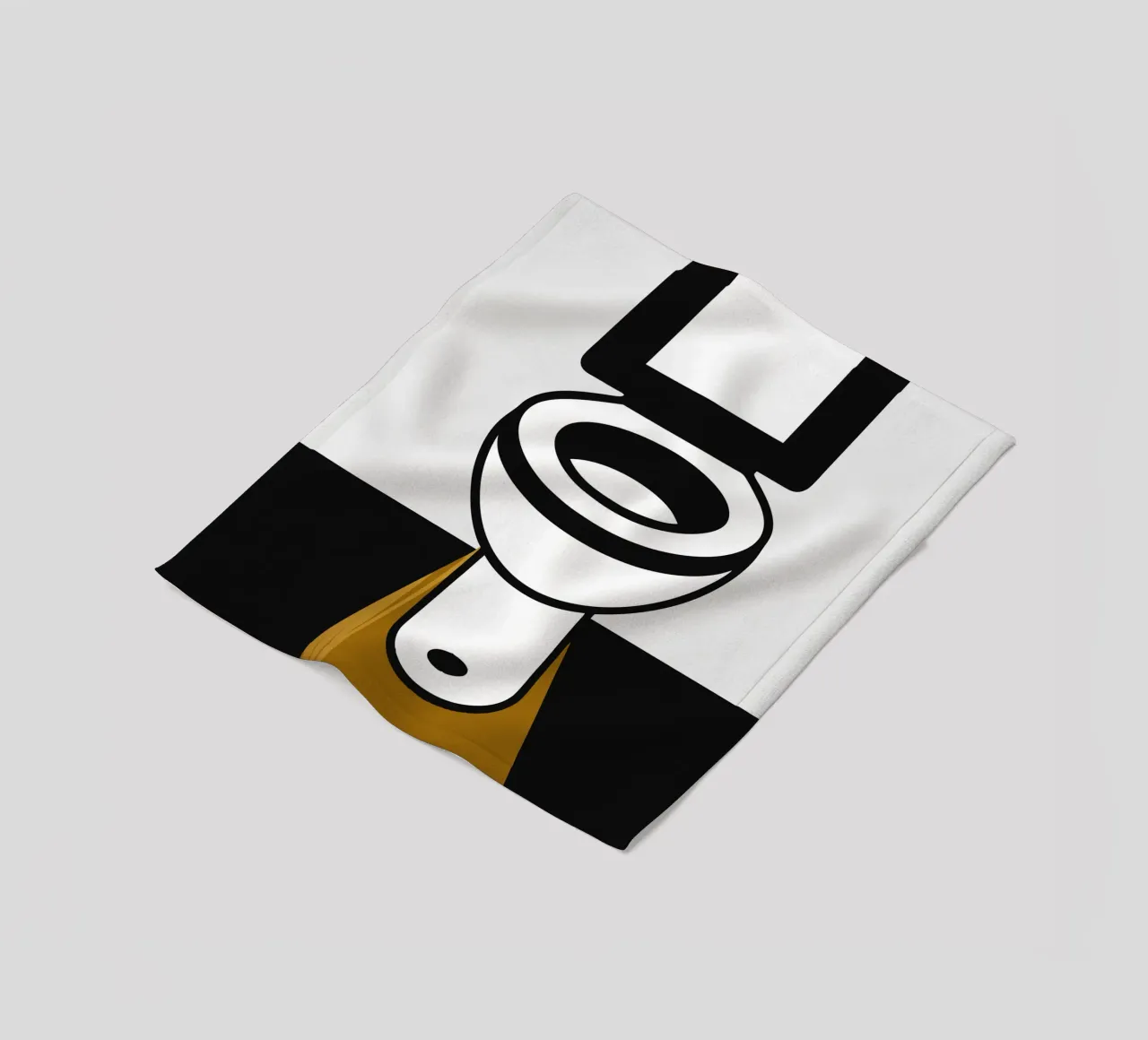 Toilet fleece blanket by LOOK DIFFERENT