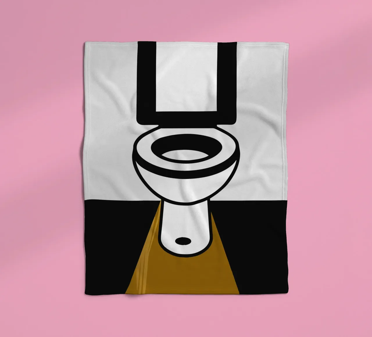 Toilet fleece blanket by LOOK DIFFERENT