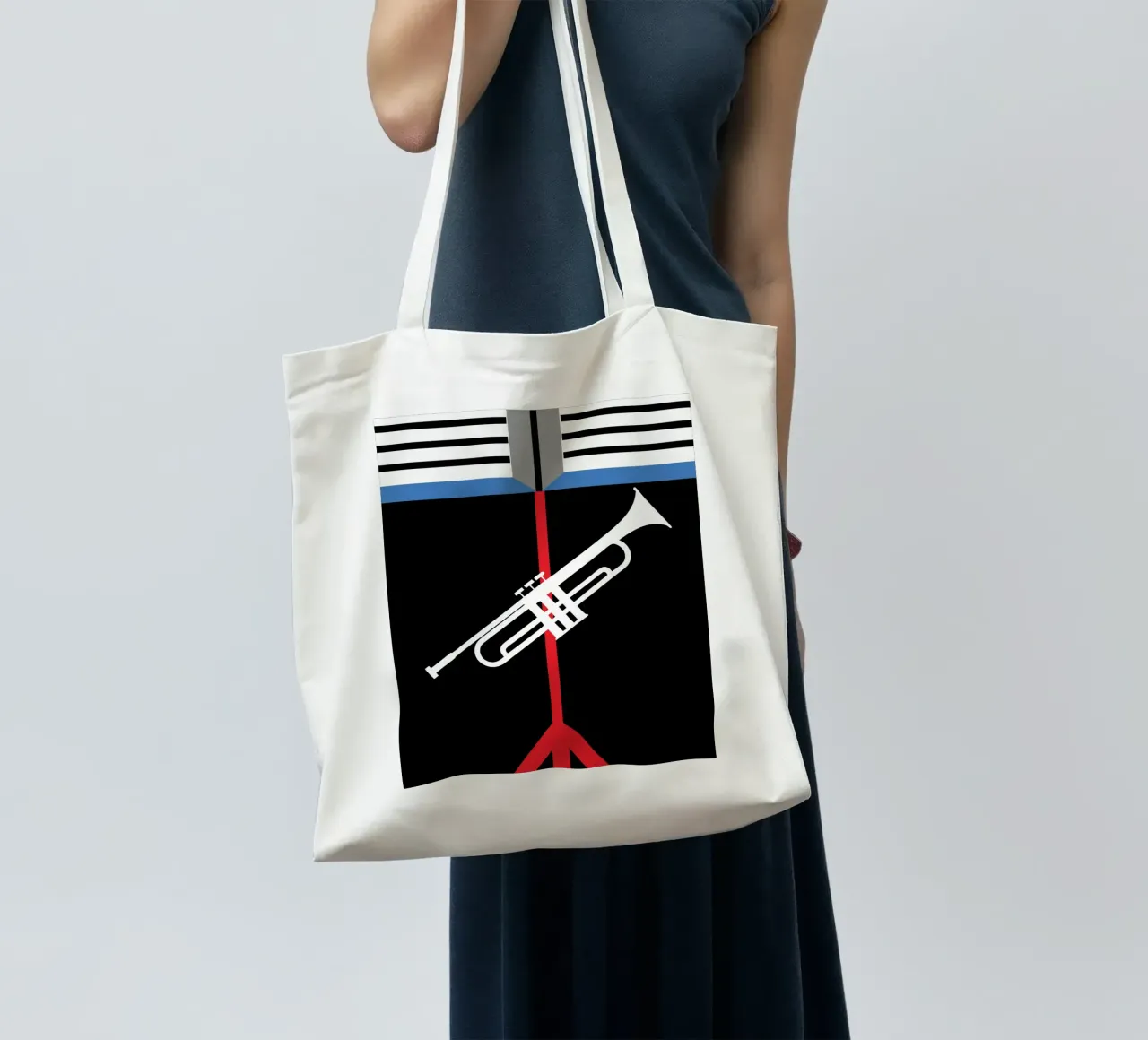 Tromba borsa in juta da LOOK DIFFERENT