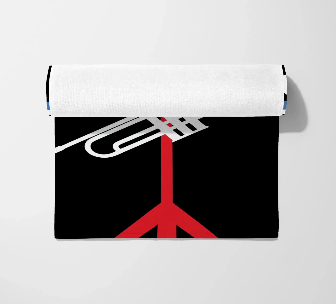Trumpet beach towel by LOOK DIFFERENT
