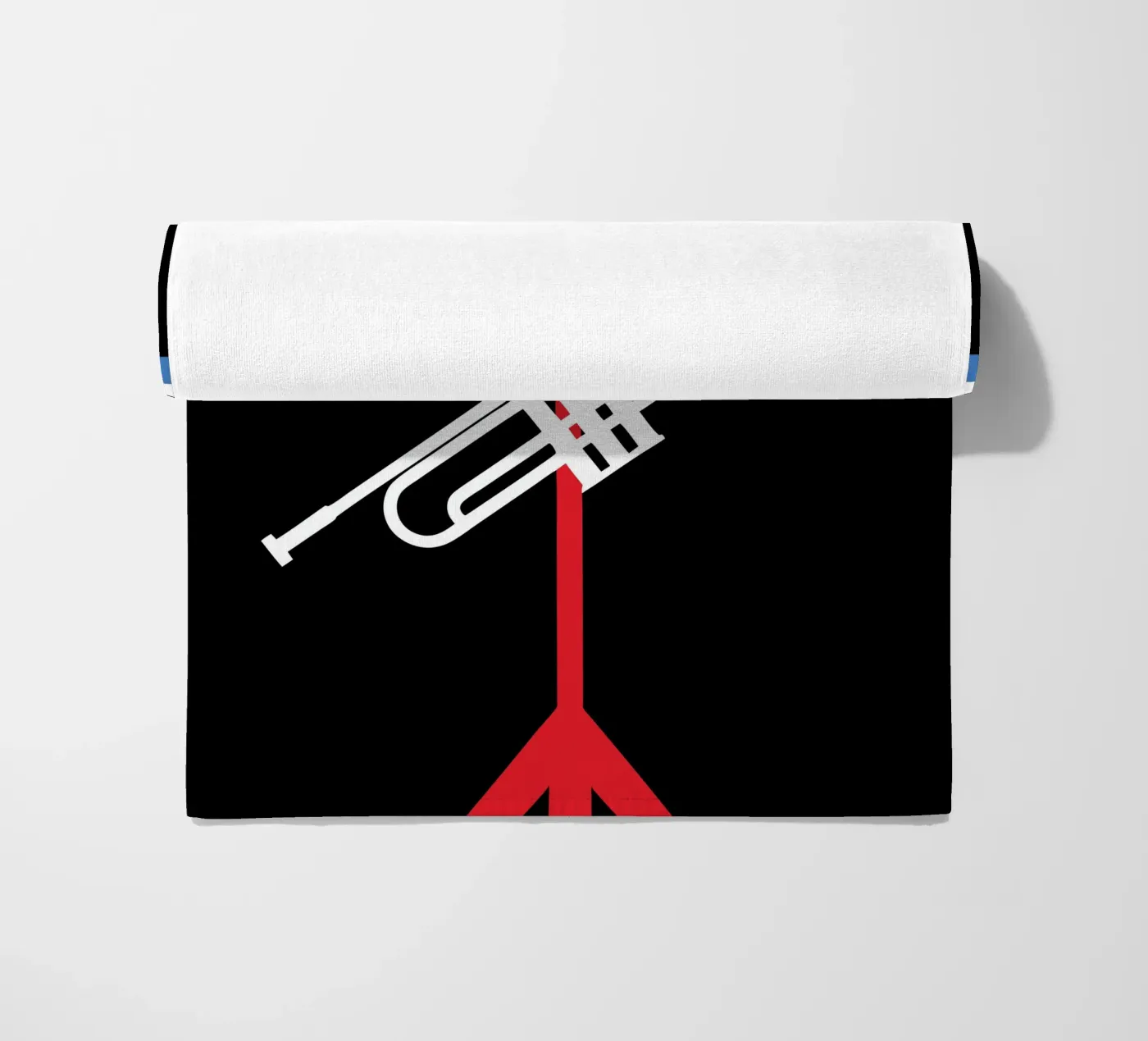 Trumpet beach towel by LOOK DIFFERENT