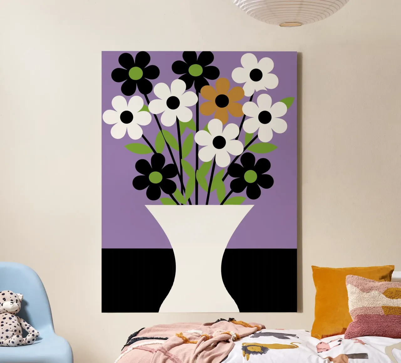 Vaso di fiori tela con Cornice a cassetta da LOOK DIFFERENT