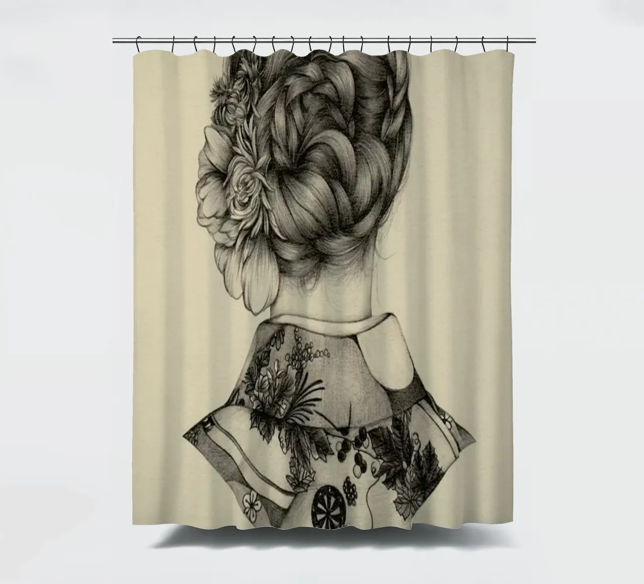 Demure 1 tenda da doccia da The White Deer