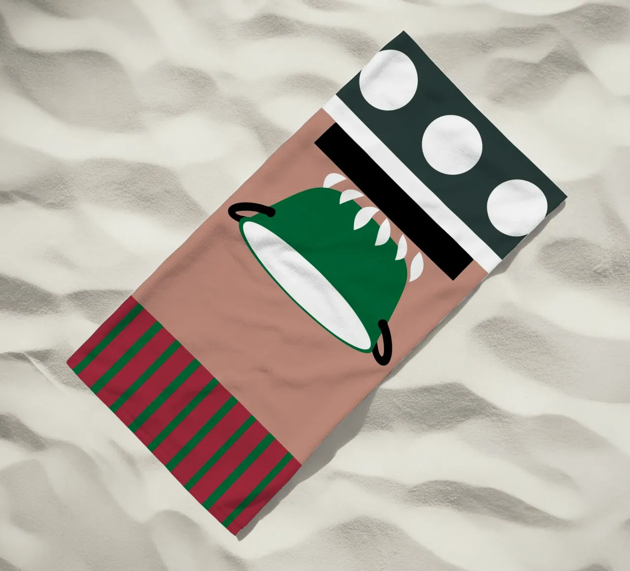 Cooking Stove beach towel by LOOK DIFFERENT