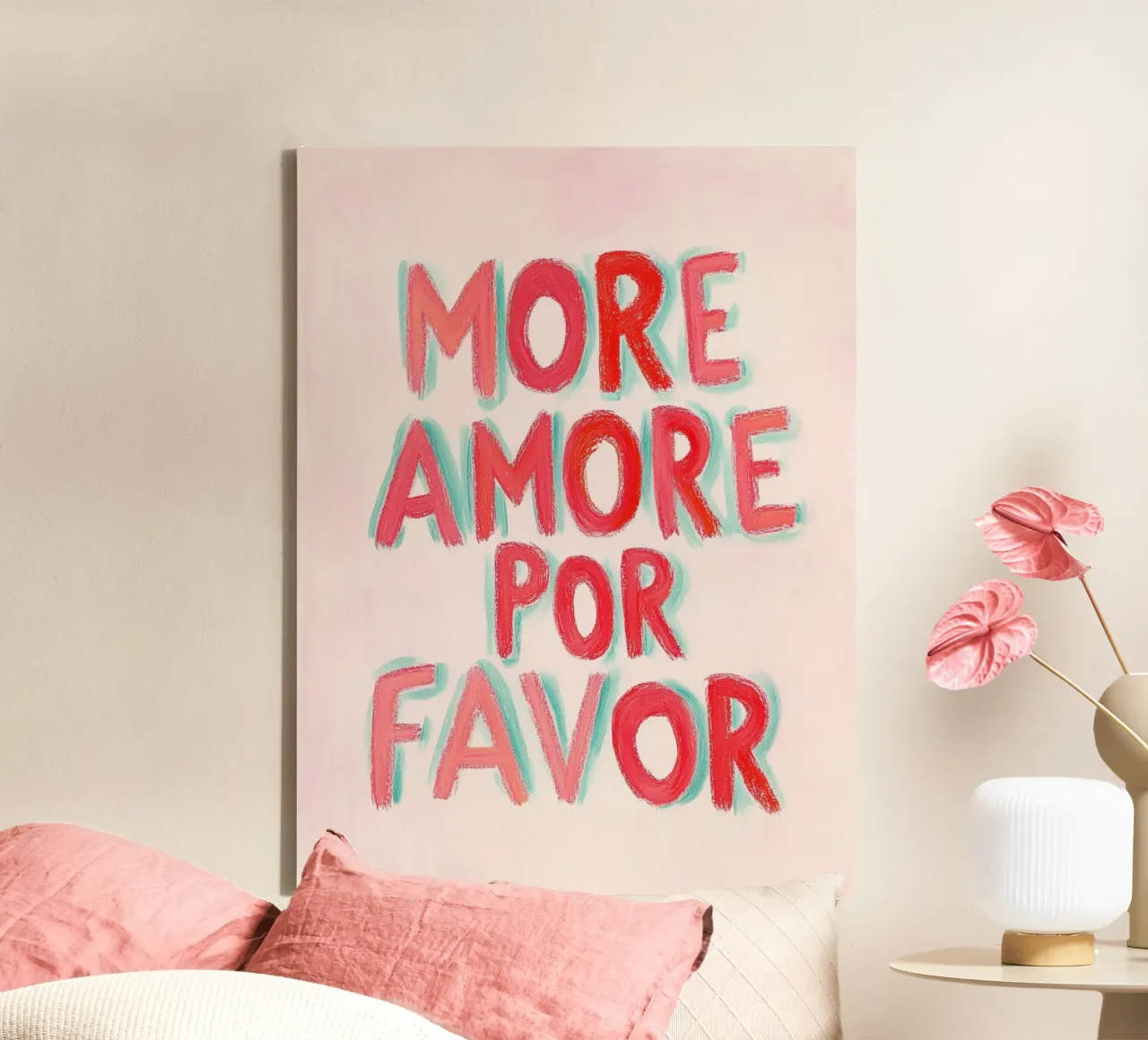 Più Amore por Favor, Emotionen tela con Cornice a cassetta da Carinaprint