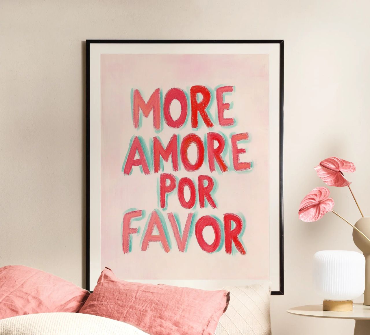 More Amore por Favor, Emotionen poster by Carinaprint