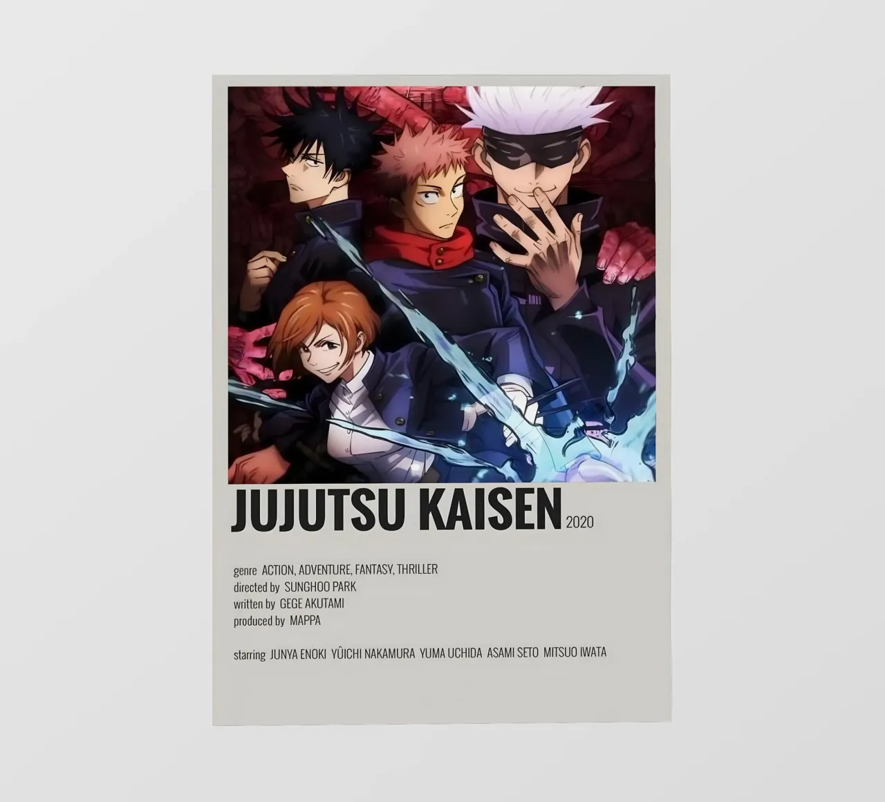 JUJUTSU KAISEN 2020 pellicola backlit da Totoya
