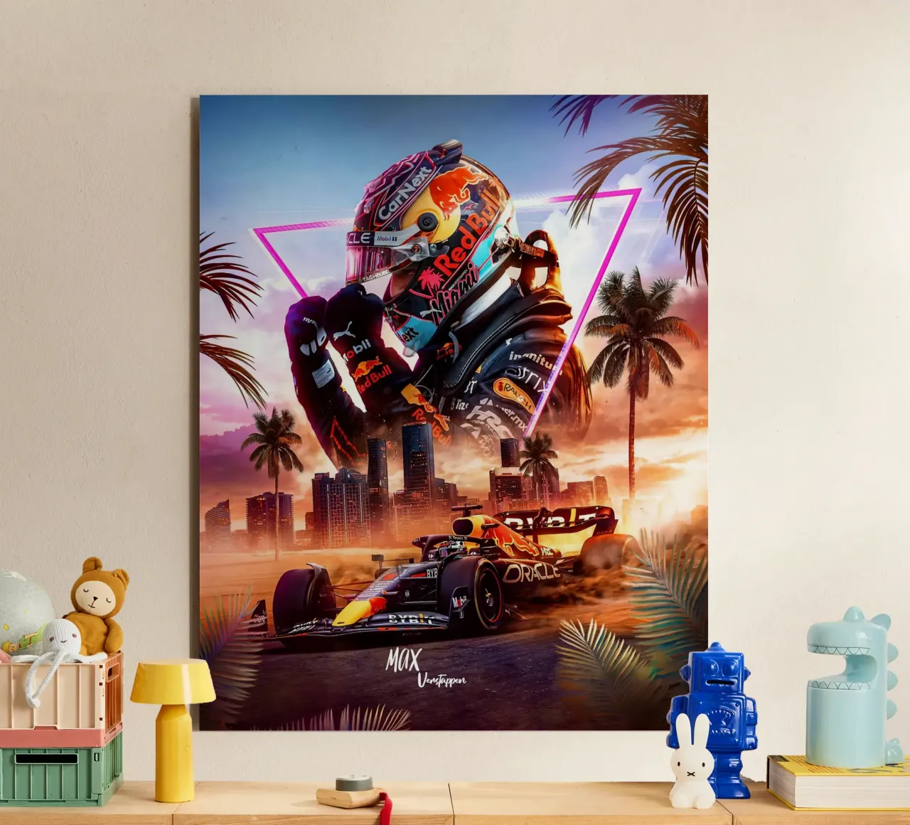 Max Verstappen alluminio dibond da Agus Creative