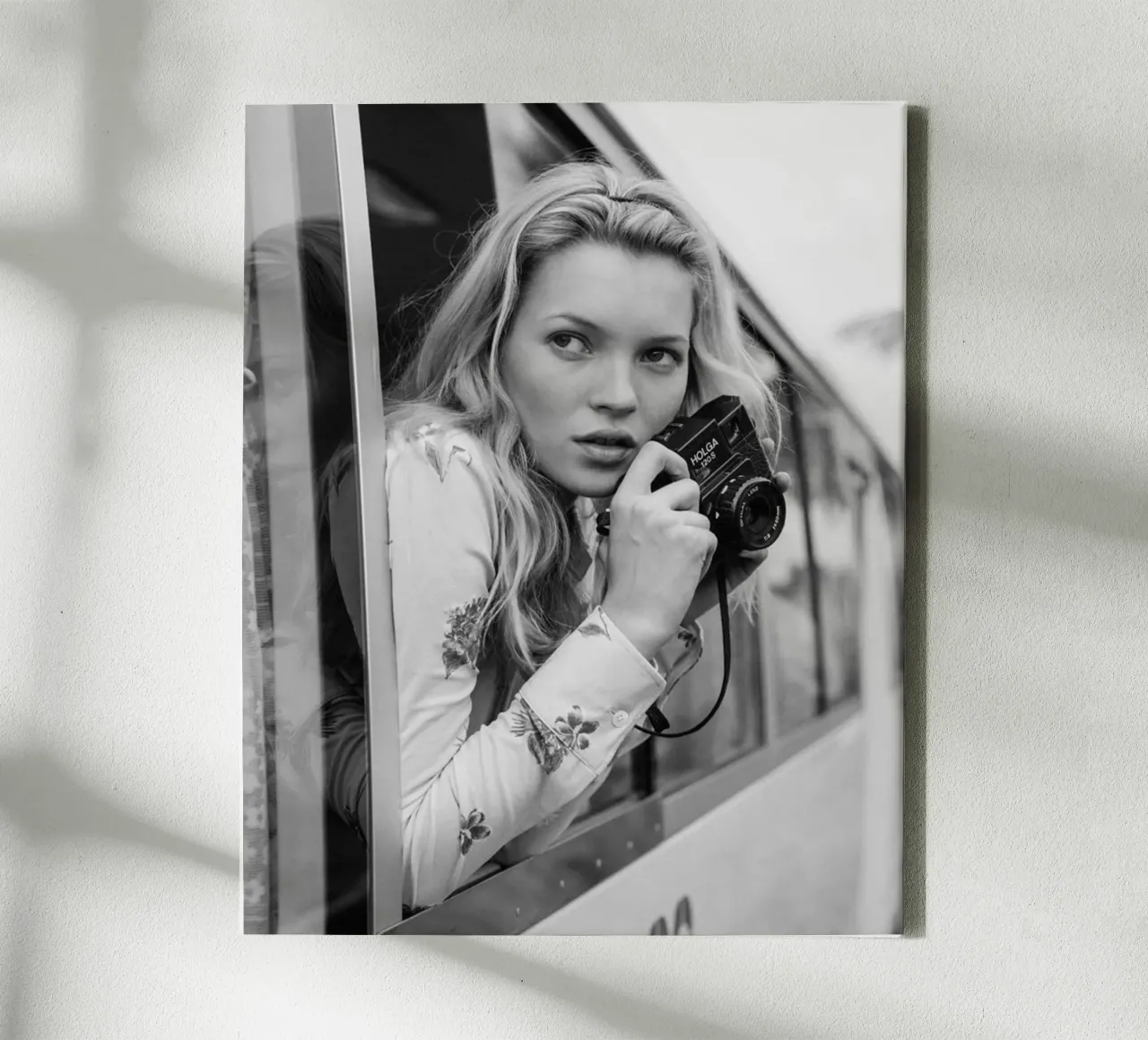 Kate With Camera canvas with Floater frame by Alex happy shop