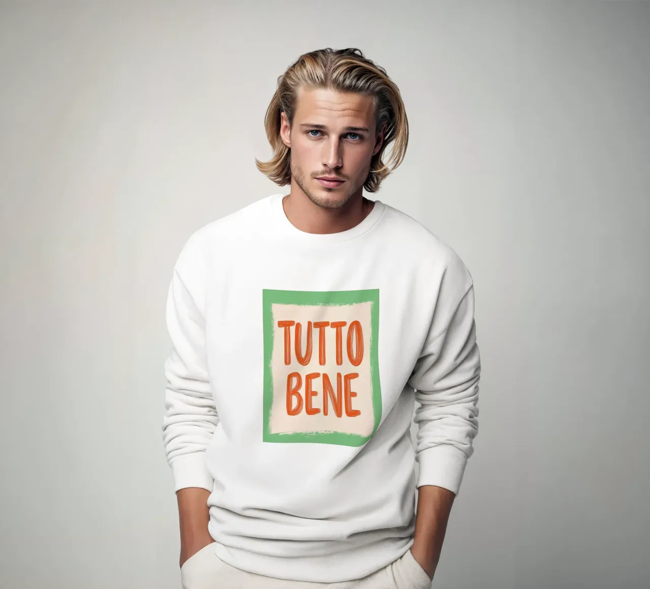 Alles gut, Slogan Sweatshirt von Carinaprint